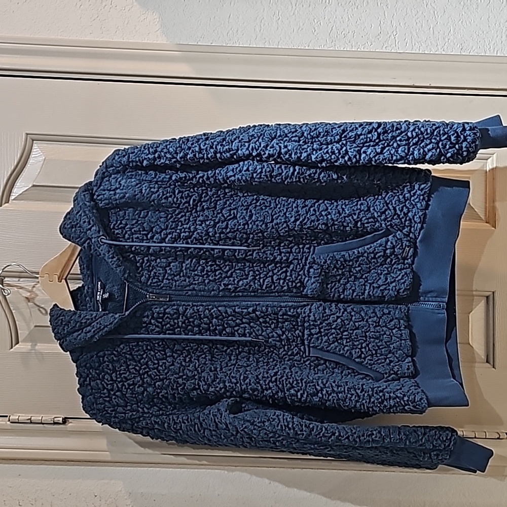 Marc New York Fleece zip front Hoodie size L